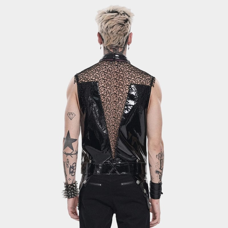 Chain Reactor Mesh Patchwork Vest