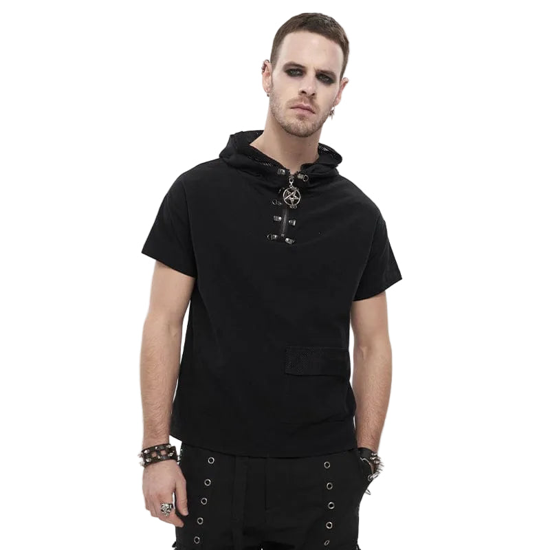 Void Runner Hooded Mesh Shirt