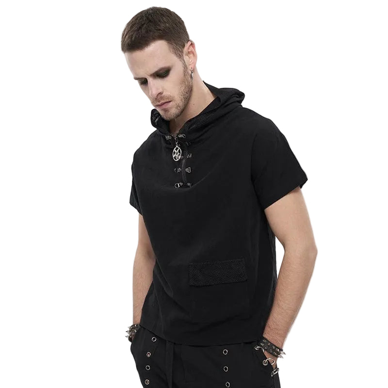 Void Runner Hooded Mesh Shirt