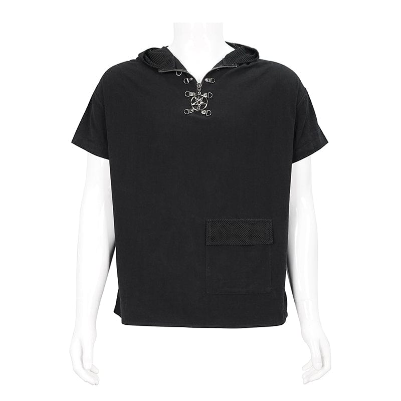 Void Runner Hooded Mesh Shirt