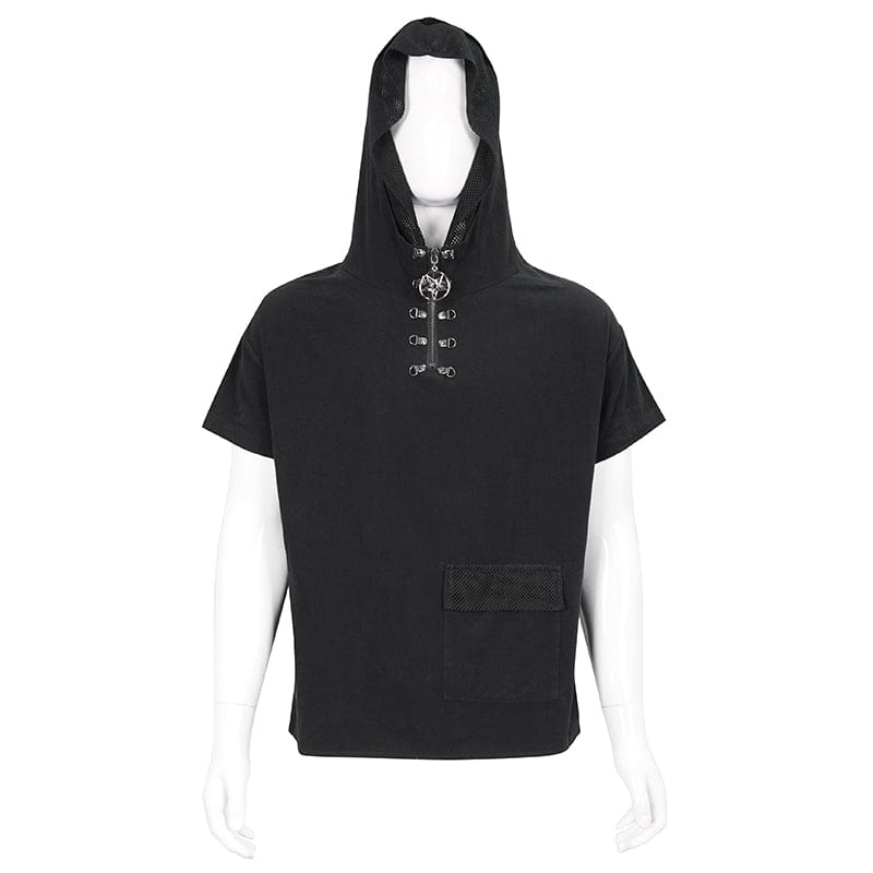 Void Runner Hooded Mesh Shirt
