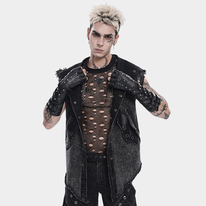 Spike Theory Studded Fingerless Gloves detail