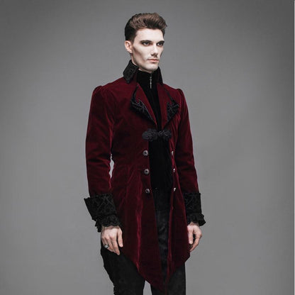 Byronic Ruffle-Sleeve Tailcoat detail view