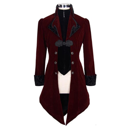 Byronic Ruffle-Sleeve Tailcoat detail view