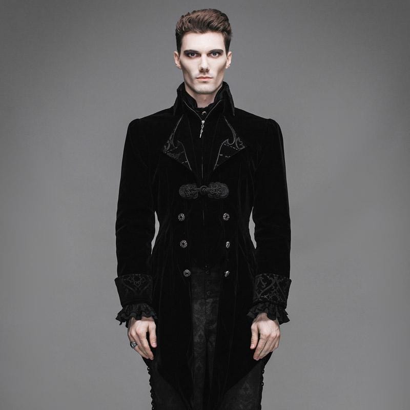 Byronic Ruffle-Sleeve Tailcoat detail view