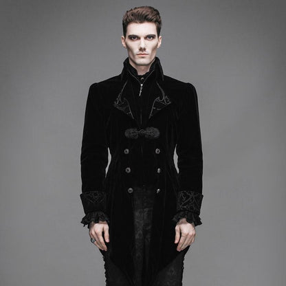 Byronic Ruffle-Sleeve Tailcoat detail view