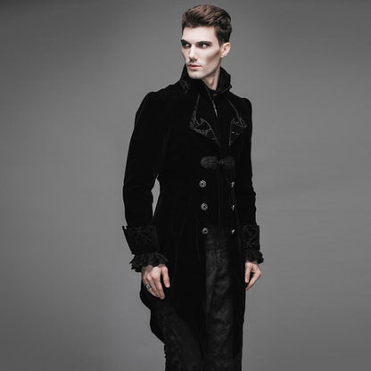 Byronic Ruffle-Sleeve Tailcoat detail view
