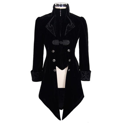 Byronic Ruffle-Sleeve Tailcoat detail view