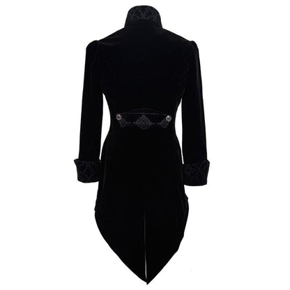 Byronic Ruffle-Sleeve Tailcoat detail view