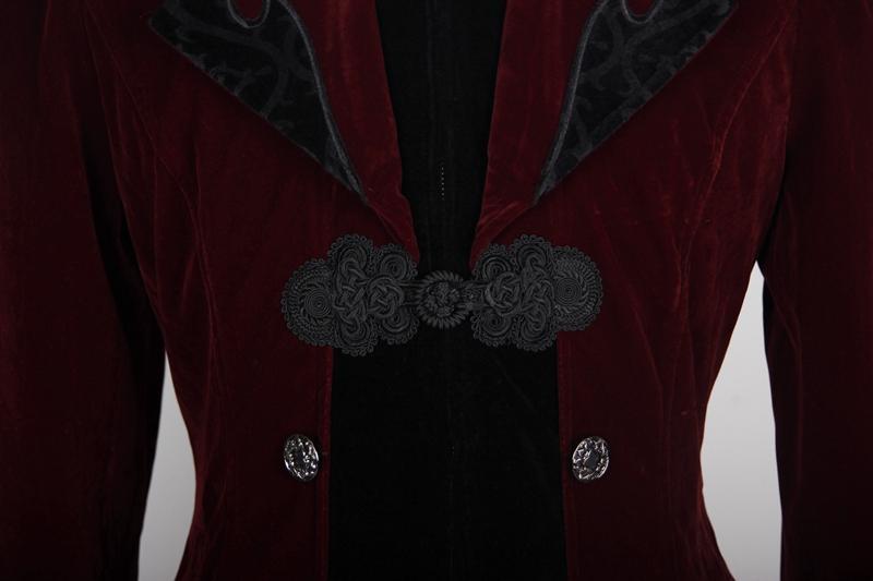 Byronic Ruffle-Sleeve Tailcoat detail view
