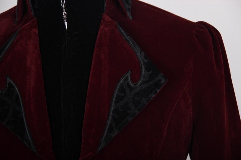 Byronic Ruffle-Sleeve Tailcoat detail view
