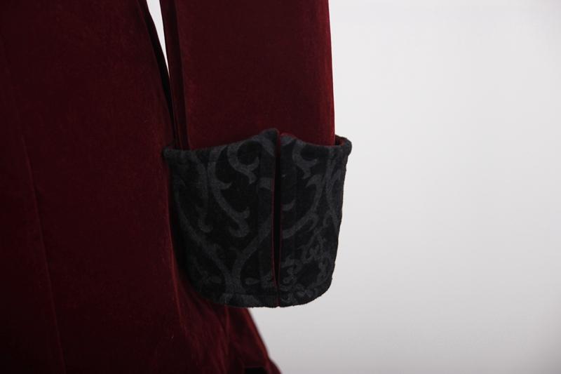 Byronic Ruffle-Sleeve Tailcoat detail view