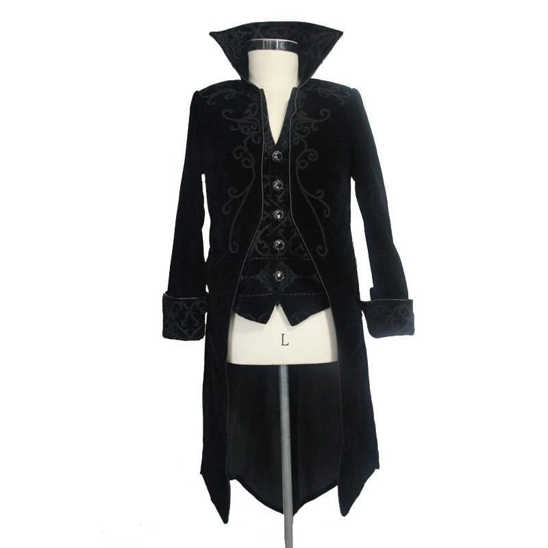 Black Court Velvet Tailcoat