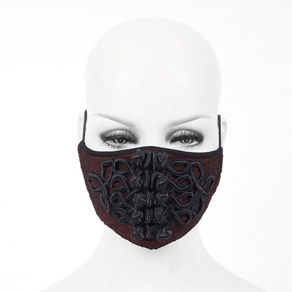 Midnight Brocade Face Mask detail view