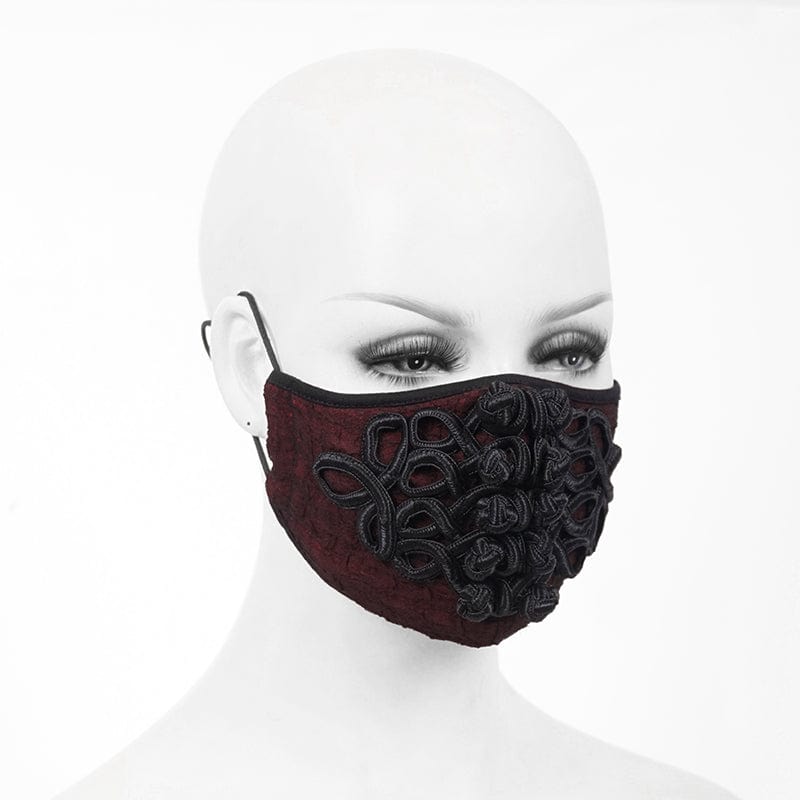 Midnight Brocade Face Mask detail view