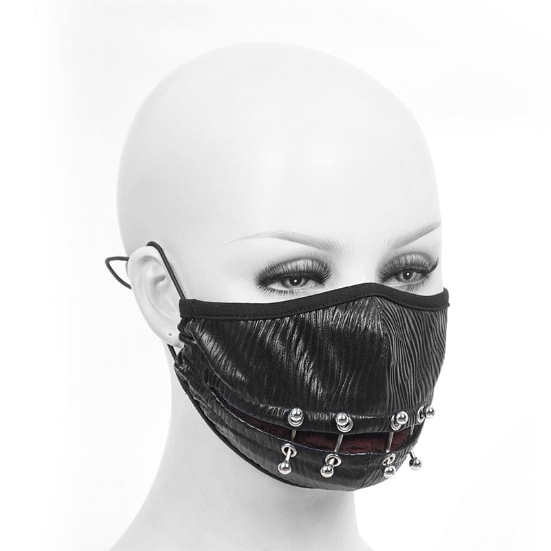 Blackout Rivet Face Mask detail view