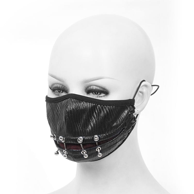 Blackout Rivet Face Mask detail view