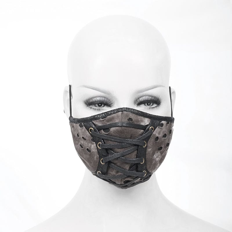 Ash Cloud Tie-Dye Mask detail view