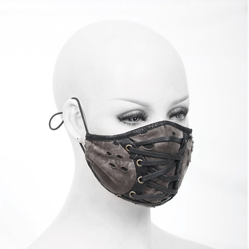 Ash Cloud Tie-Dye Mask detail view