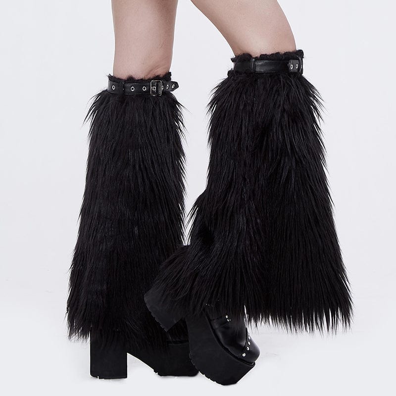 Nightbeast Faux Fur Leg Warmers