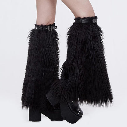 Nightbeast Faux Fur Leg Warmers