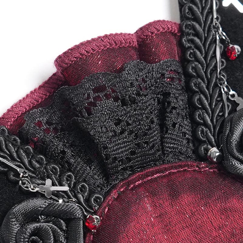 Requiem Bat Rose Hair Clip