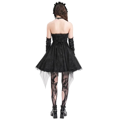 Iron Altar Buckle Halter Dress