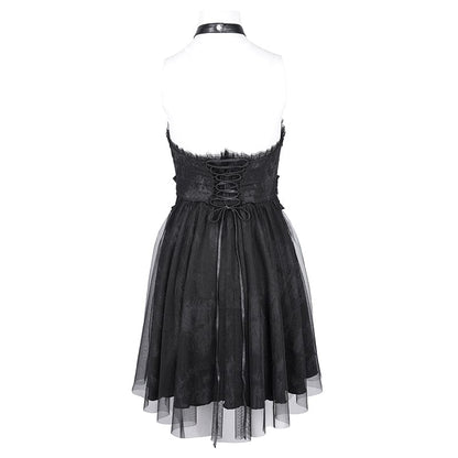 Iron Altar Buckle Halter Dress