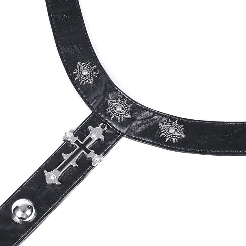 Iron Altar Buckle Halter Dress