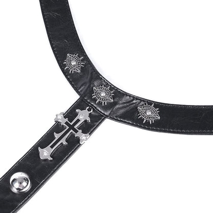 Iron Altar Buckle Halter Dress