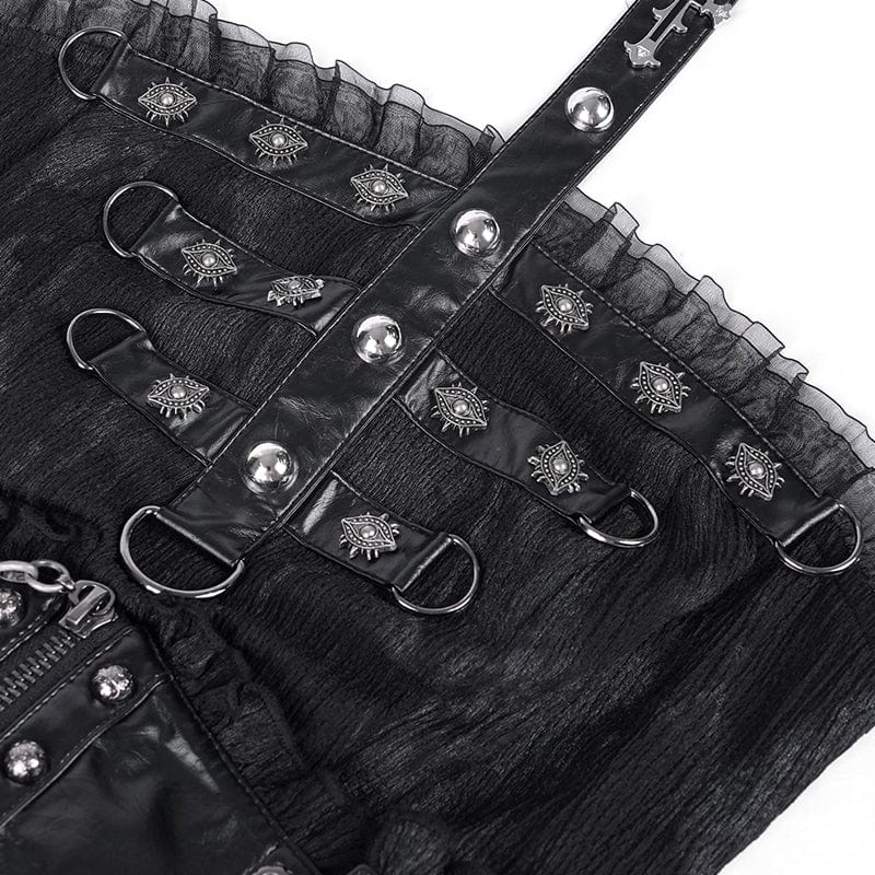 Iron Altar Buckle Halter Dress