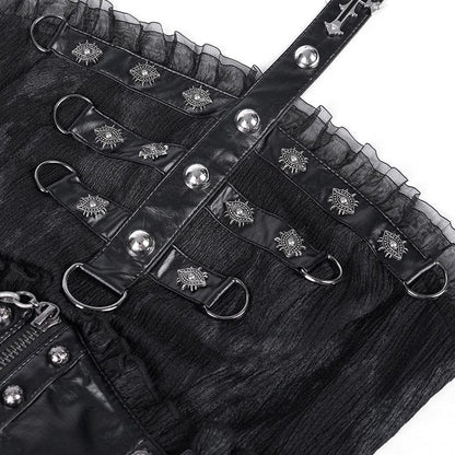 Iron Altar Buckle Halter Dress
