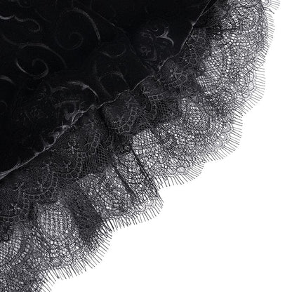 Clouded Night Velvet Mesh Shorts