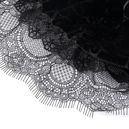 Clouded Night Velvet Mesh Shorts