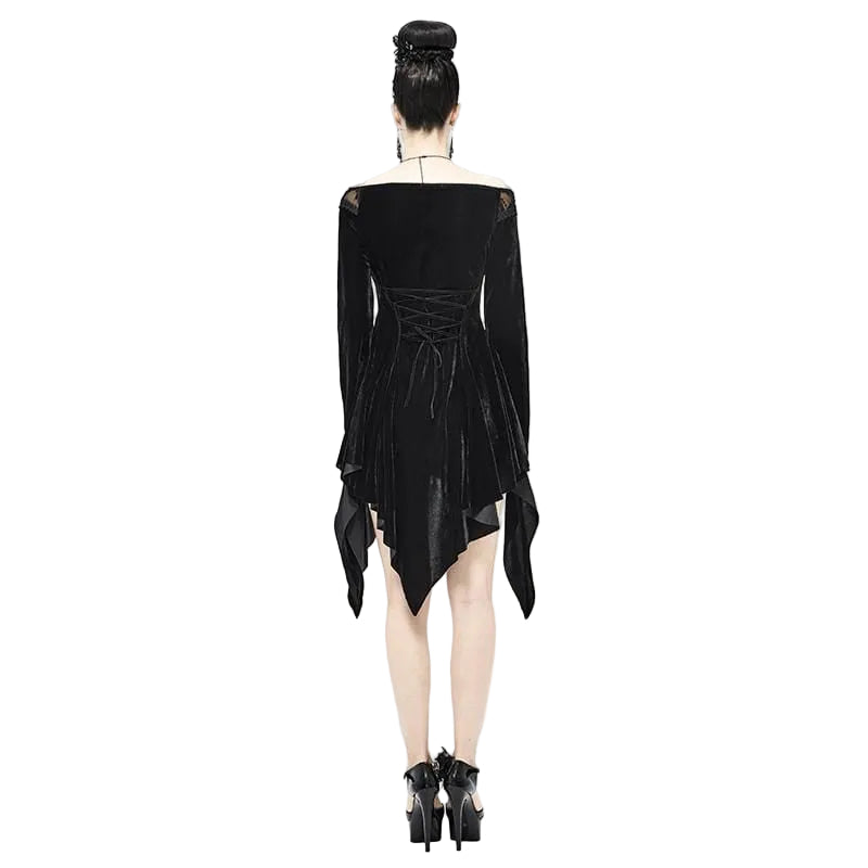 Black Orchid Embroidered Gown