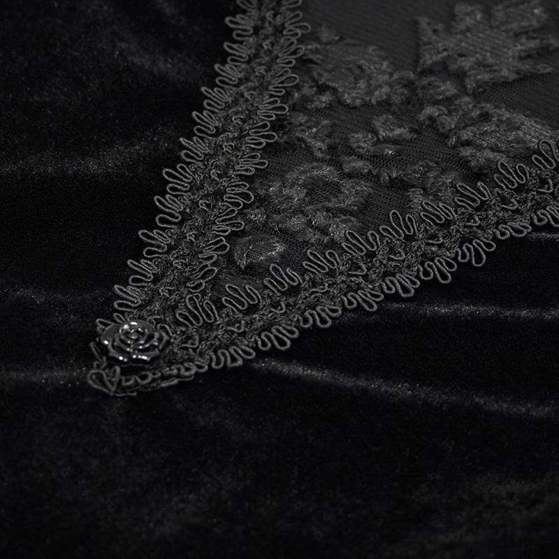 Black Orchid Embroidered Gown
