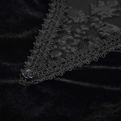 Black Orchid Embroidered Gown