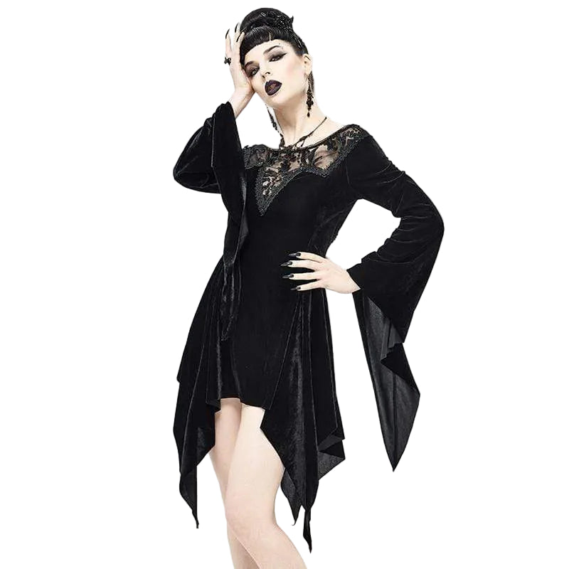 Black Orchid Embroidered Gown