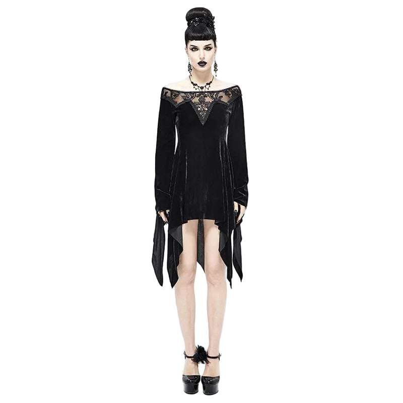 Black Orchid Embroidered Gown