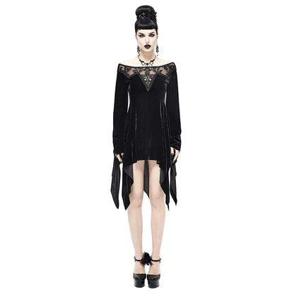 Black Orchid Embroidered Gown