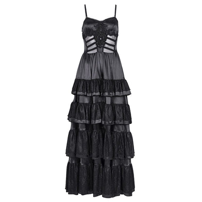 Cathedral Vow Lace-Up Slip Dress