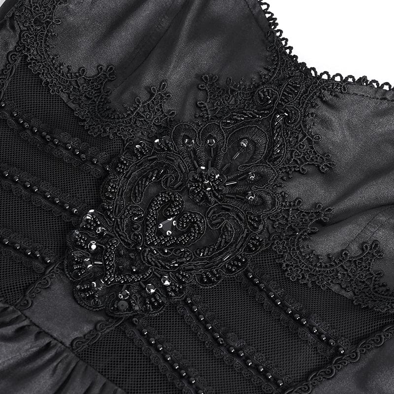 Cathedral Vow Lace-Up Slip Dress