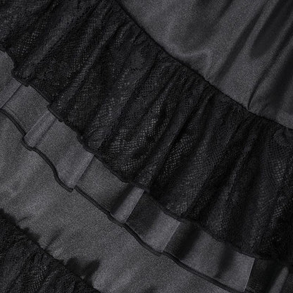 Cathedral Vow Lace-Up Slip Dress