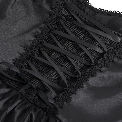 Cathedral Vow Lace-Up Slip Dress