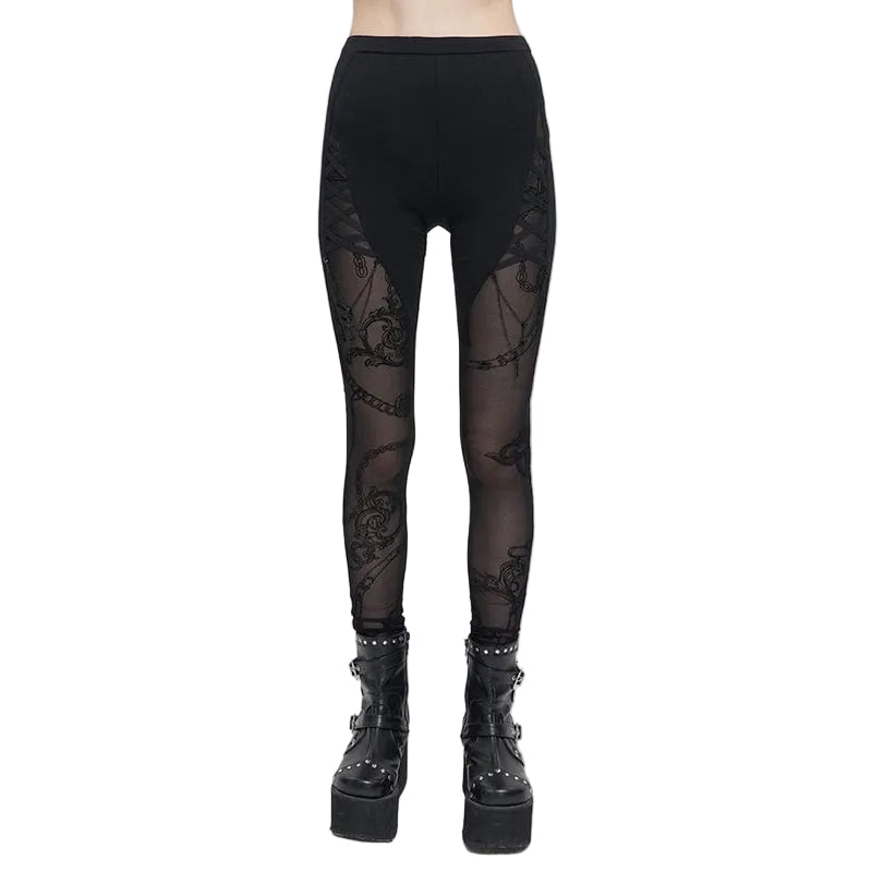 Chainbound Shadow Mesh Leggings