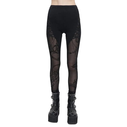 Chainbound Shadow Mesh Leggings