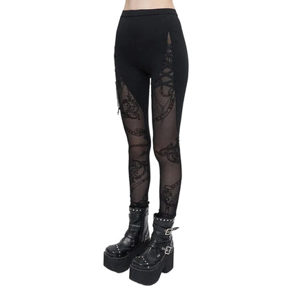 Chainbound Shadow Mesh Leggings