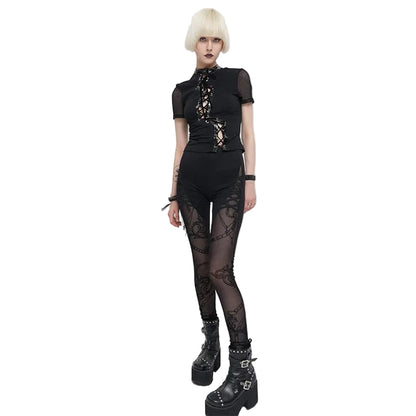 Chainbound Shadow Mesh Leggings