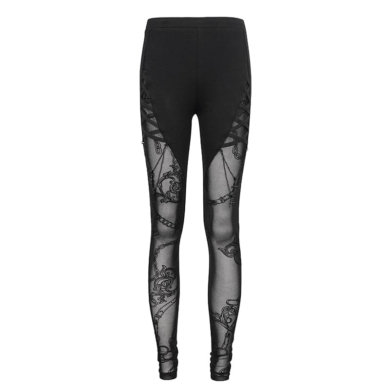 Chainbound Shadow Mesh Leggings
