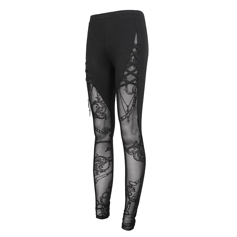 Chainbound Shadow Mesh Leggings